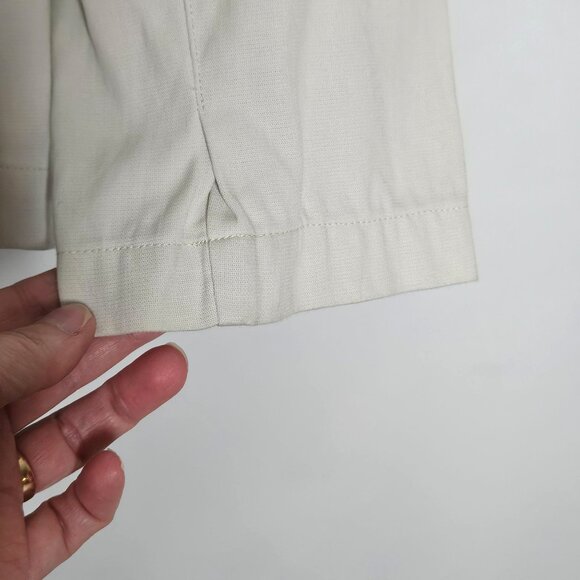 Eileen Fisher Blazer Womens Small Ivory Career Minimalist Lightweight - Picture 9 of 12